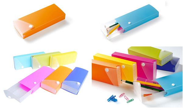 Plastic pen box HB-001